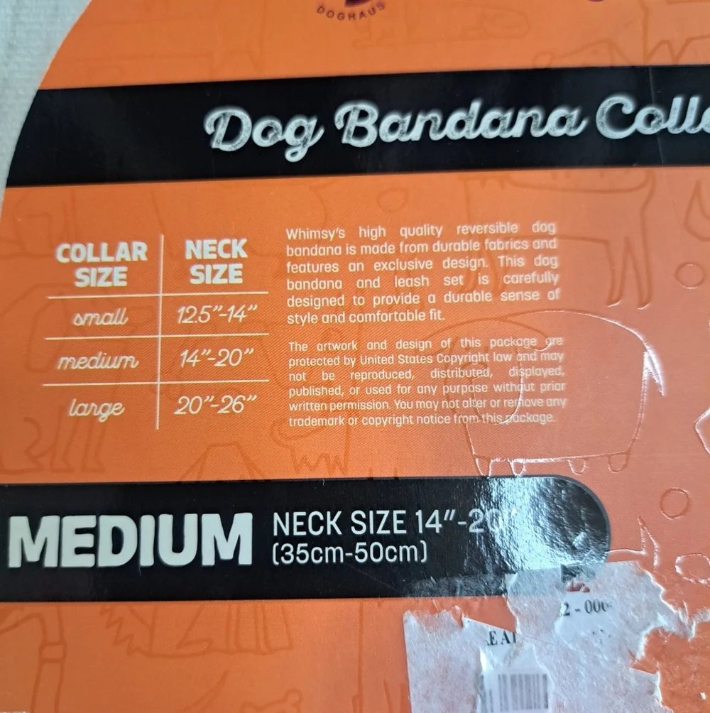 Let's Go Ghouls Dog Halloween Bandana Reversible